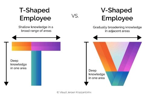 T-shaped vs V-shaped path in your Analytics career